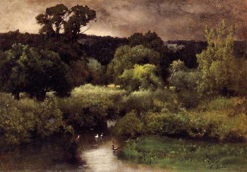 Gray Lowery Day - George Inness