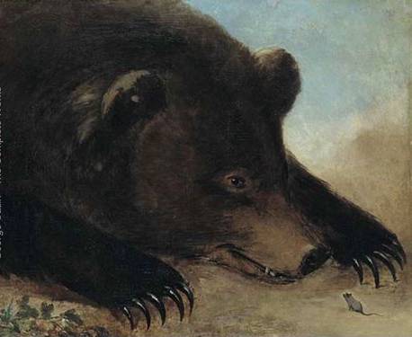 Grizzly Bear and Mouse - George Catlin