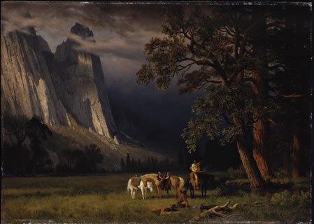 Halt in the Yosemite - Albert Bierstadt