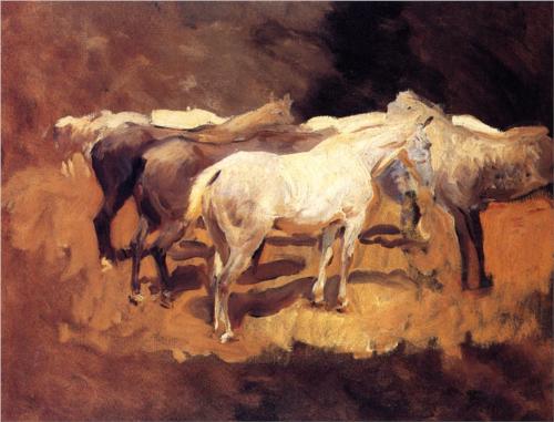 Horses at Palma - John Singer Sargent