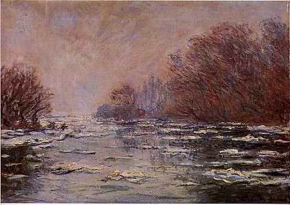 Ice near Vetheuil - Claude Monet
