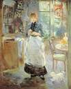 In the Dining Room - Berthe Morisot
