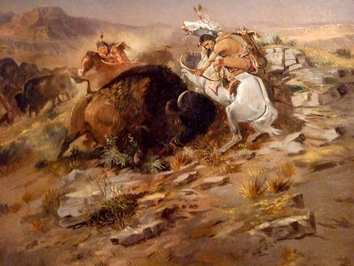 Indian Buffalo Hunt - Charles Marion Russell
