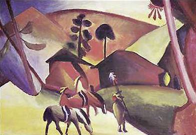 Indians on Horseback - August Macke