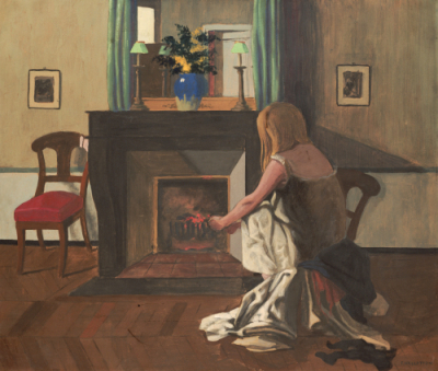 Interior with a Woman - Felix Vallotton