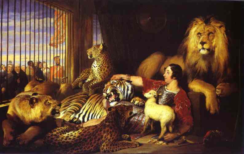 Isaac Van Amburgh and His Animals - Edwin Henry Landseer