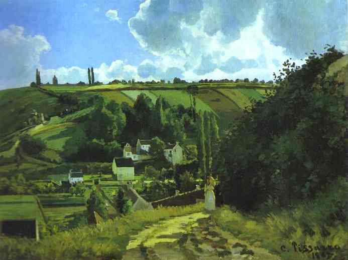 Jallais Hill Pontoise - Camille Pissarro