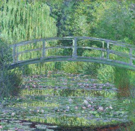 Japanese Bridge over Water Lilies - Claude Monet