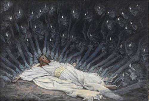 Jesus Ministered to by Angels - James Tissot