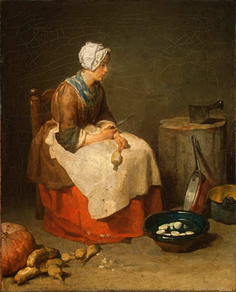 Kitchen Maid - Jean-Baptiste-Simeon Chardin