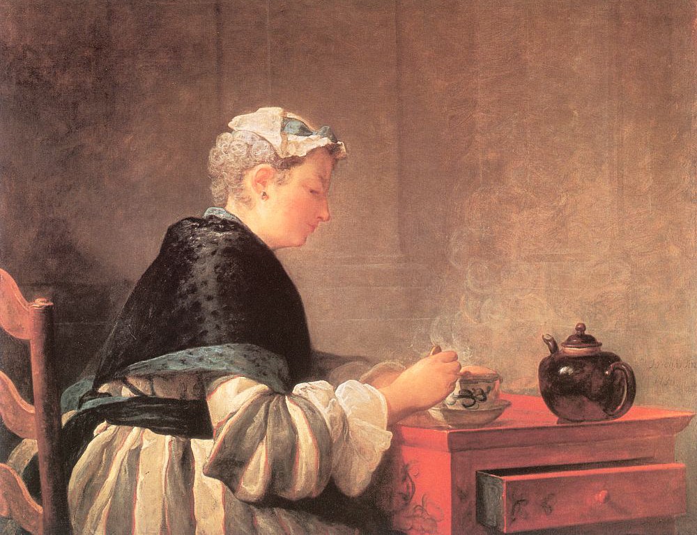 Lady Taking Tea - Jean Baptiste Simeon Chardin