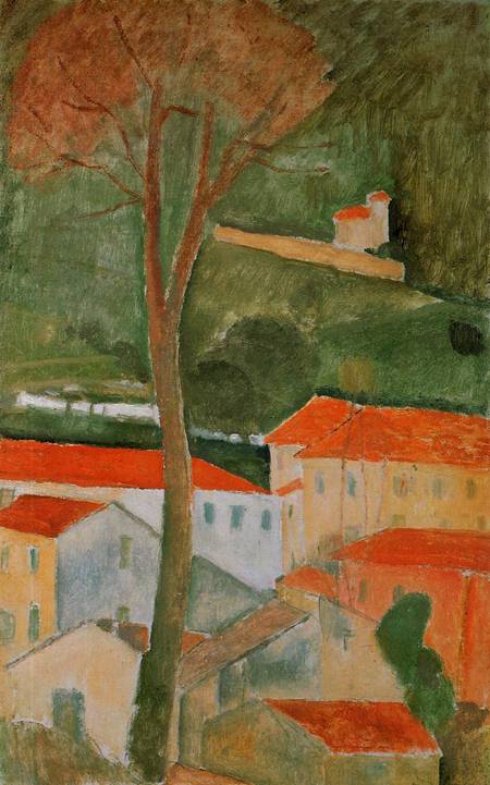 Landscape 1919 - Amedeo Modigliani