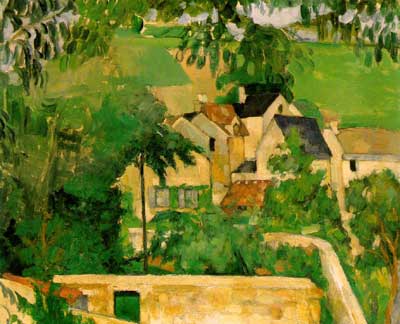 Landscape at Auvers - Paul Cezanne