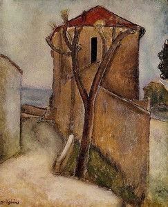 Landscape in the Midi - Amedeo Modigliani