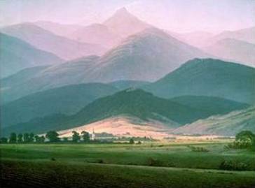 Landscape in the Riesengebirge - Caspar David Friedrich