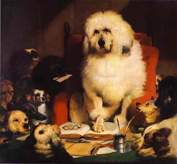 Laying Down the Law - Edwin Henry Landseer