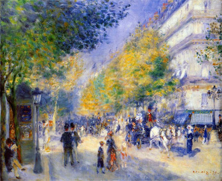 Les Grands Boulevards - Pierre Auguste Renoir