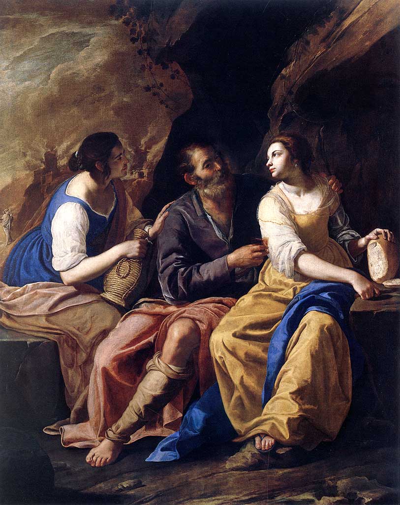 Lot and His Daughters - Artemisia Gentileschi