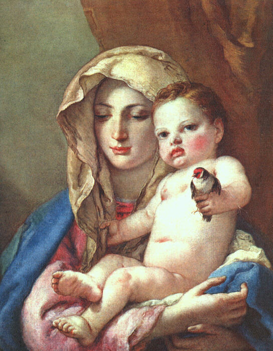 Madonna of the Goldfinch - Giovanni Tiepolo