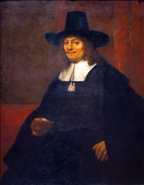 Man in a Tall Hat - Rembrandt van Rijn