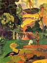 Matamoe Landscape with Peacocks - Paul Gauguin