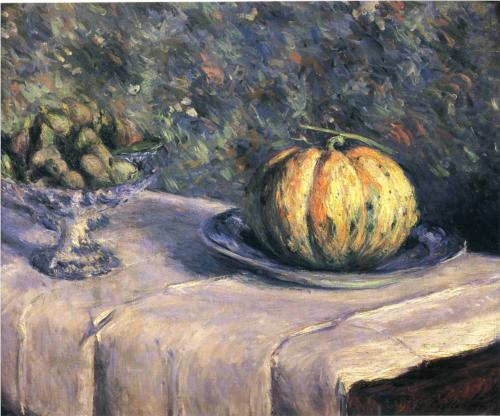 Melon and Bowl of Figs - Gustave Caillebotte