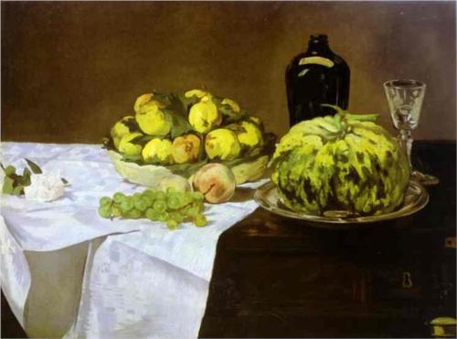 Melon and Peaches - Edouard Manet