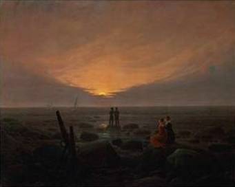 Moon Rising over the Sea - Caspar David Friedrich