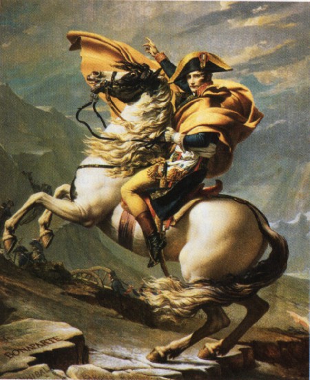 Napoleon Crossing The Alps - Jacques Louis David