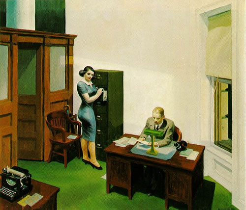 Office at Night - Edward Hopper