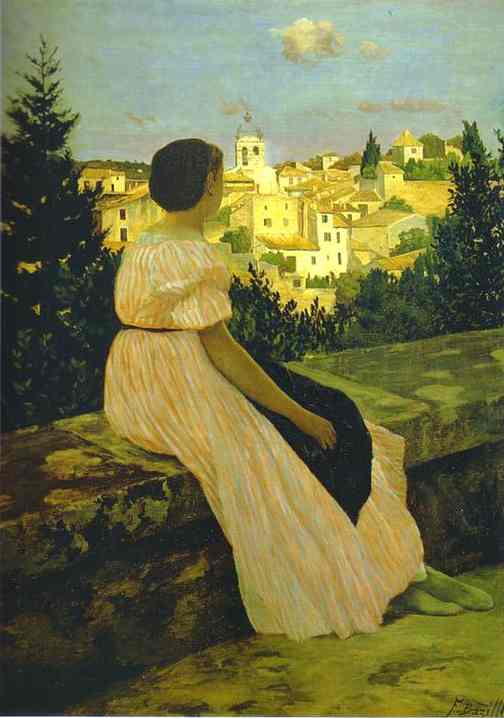 Pink Dress - Frederic Bazille
