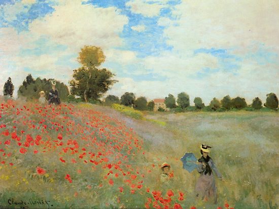 Poppies at Argenteuil - Claude Monet