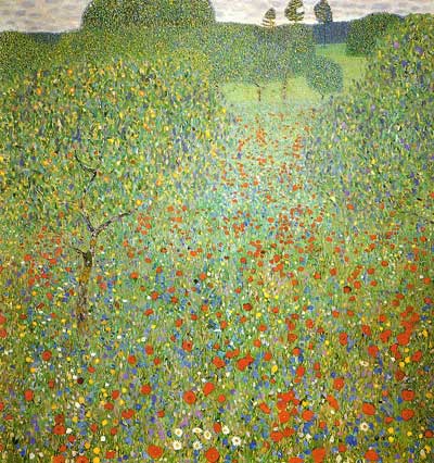 Poppy Field - Gustav Klimt