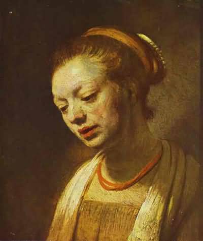 Portrait of a Young Girl - Rembrandt van Rijn