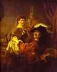 Prodigal Son in the Tavern (Rembrandt and Saskia) - Rembrandt van Rijn