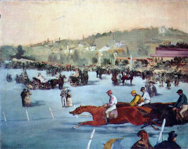Racecourse in the Bois de Boulogne - Edouard Manet