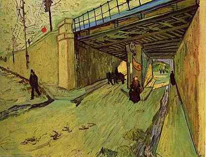 Railway Bridge over Avenue Montmajour - Vincent van Gogh
