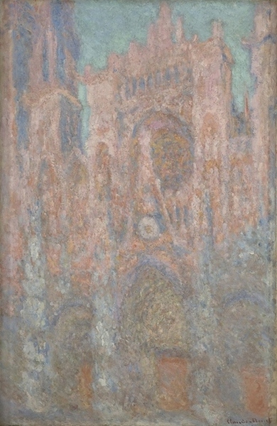Red Sunlight, Rouen Cathedral - Claude Monet
