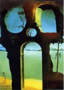 Ruin with Head of Medusa - Salvador Dali