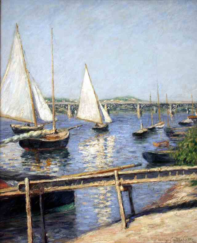 Sailboats at Argenteuil - Edgar Degas