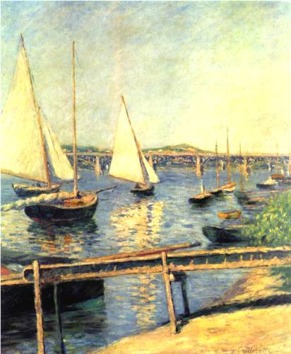 Sailing Boats at Argenteuil - Gustave Caillebotte