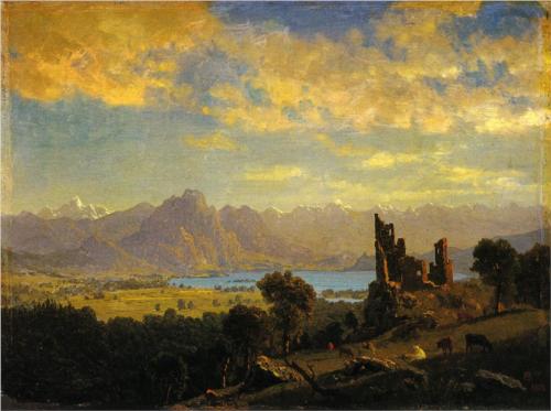 Scene in the Tyrol - Albert Bierstadt