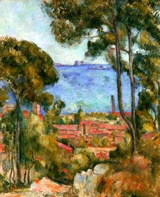 Sea near L Estaque - Paul Cezanne
