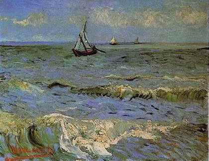 Seascape of Saintes Maries - Vincent van Gogh