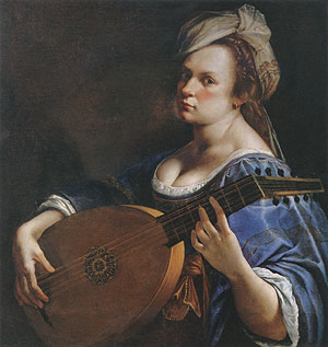 Self Portrait as a Lute Player - Artemisia Gentileschi