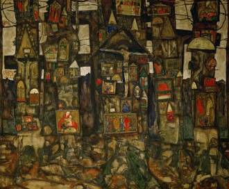 Shrines in the Wood - Egon Schiele