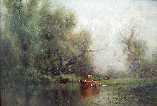 Springtime at the Water's Edge - Arthur Parton
