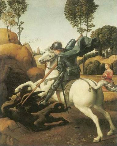 St. George and the Dragon - Raffaello Raphael Sanzio