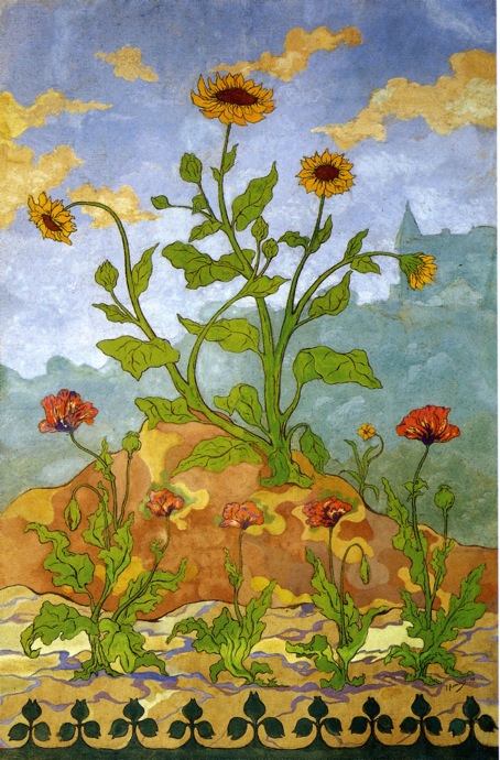 Sunflowers and Poppies - Paul Ranson
