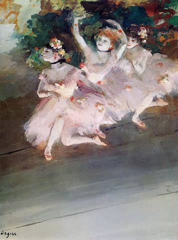 Three Ballet Dancers - Edgar Degas